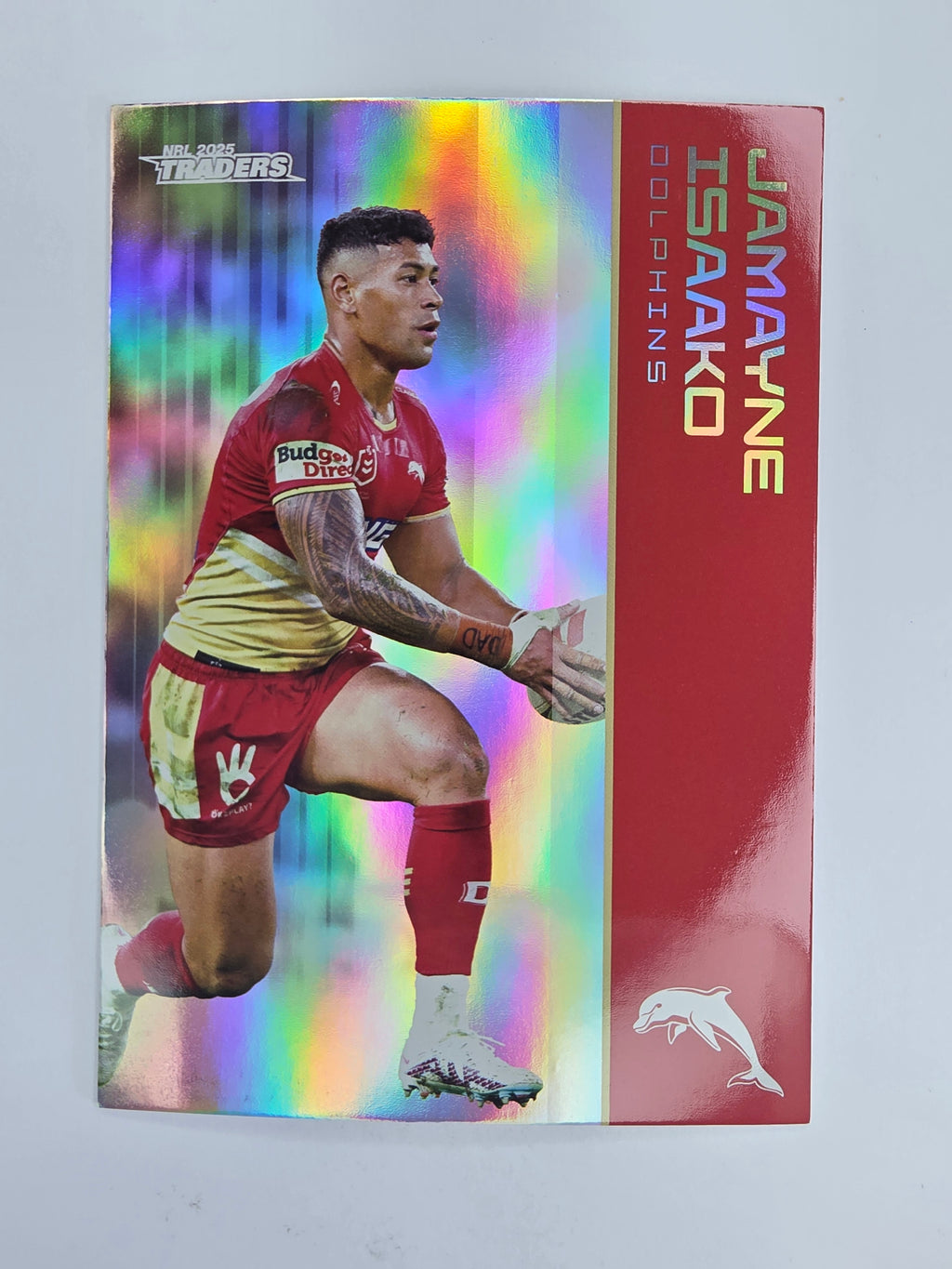 NRL 2025 Traders Silver Parallel #040 Jamayne Isaako Redcliffe Dolphins