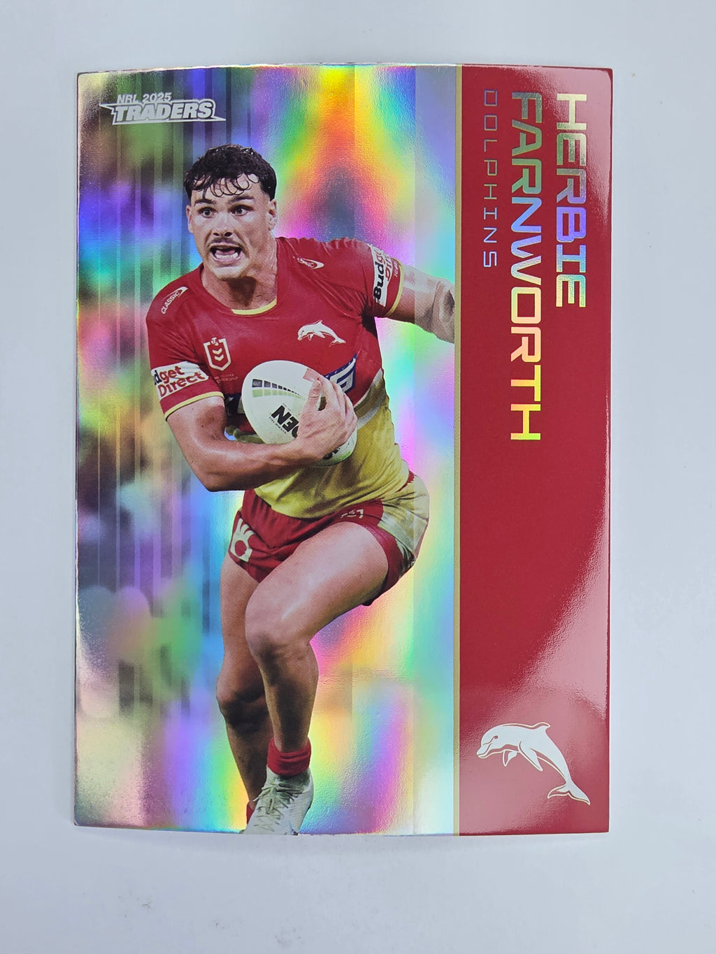 NRL 2025 Traders Silver Parallel #039 Herbie Farnworth Redcliffe Dolphins