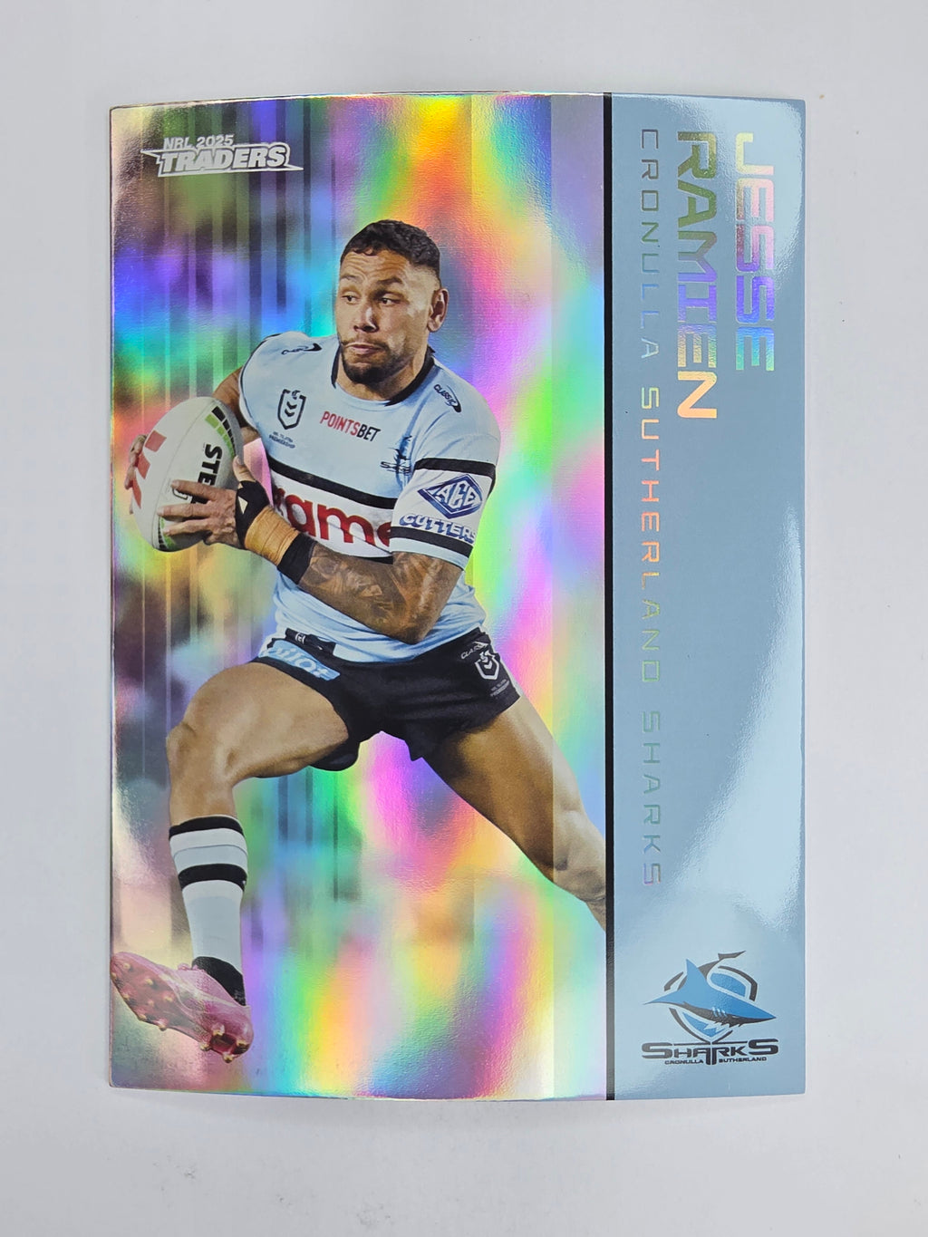 NRL 2025 Traders Silver Parallel #036 Jesse Ramien Cronulla Sutherland Sharks