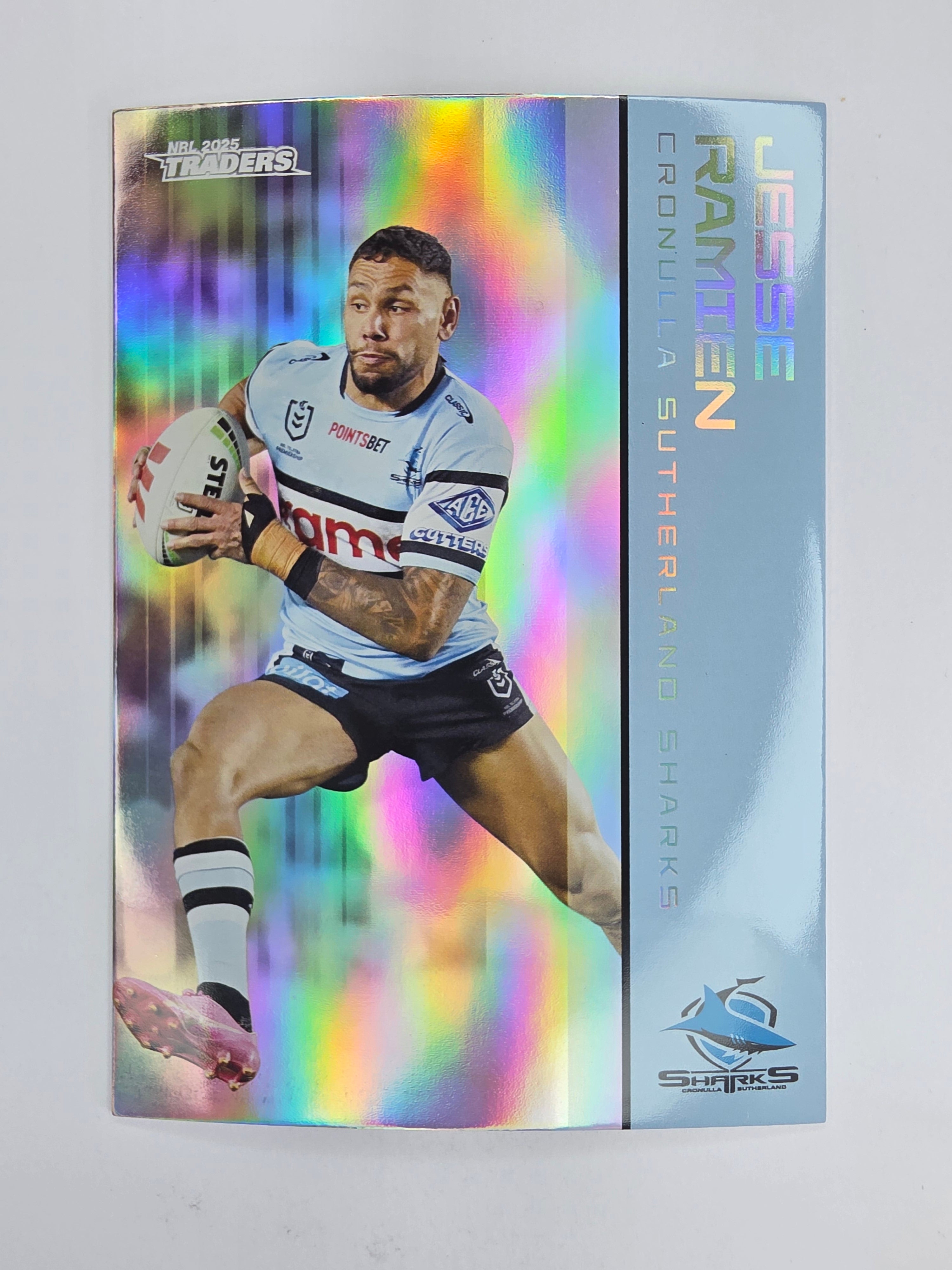 NRL 2025 Traders Silver Parallel #036 Jesse Ramien Cronulla Sutherland Sharks