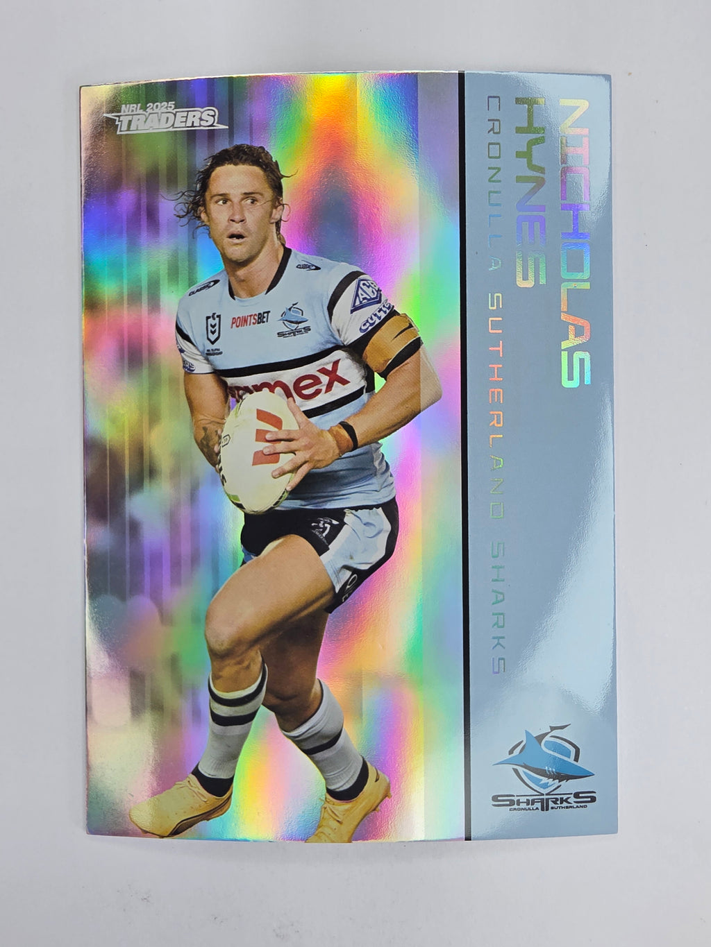 NRL 2025 Traders Silver Parallel #031 Nicholas Hynes McInnes Cronulla Sutherland Sharks