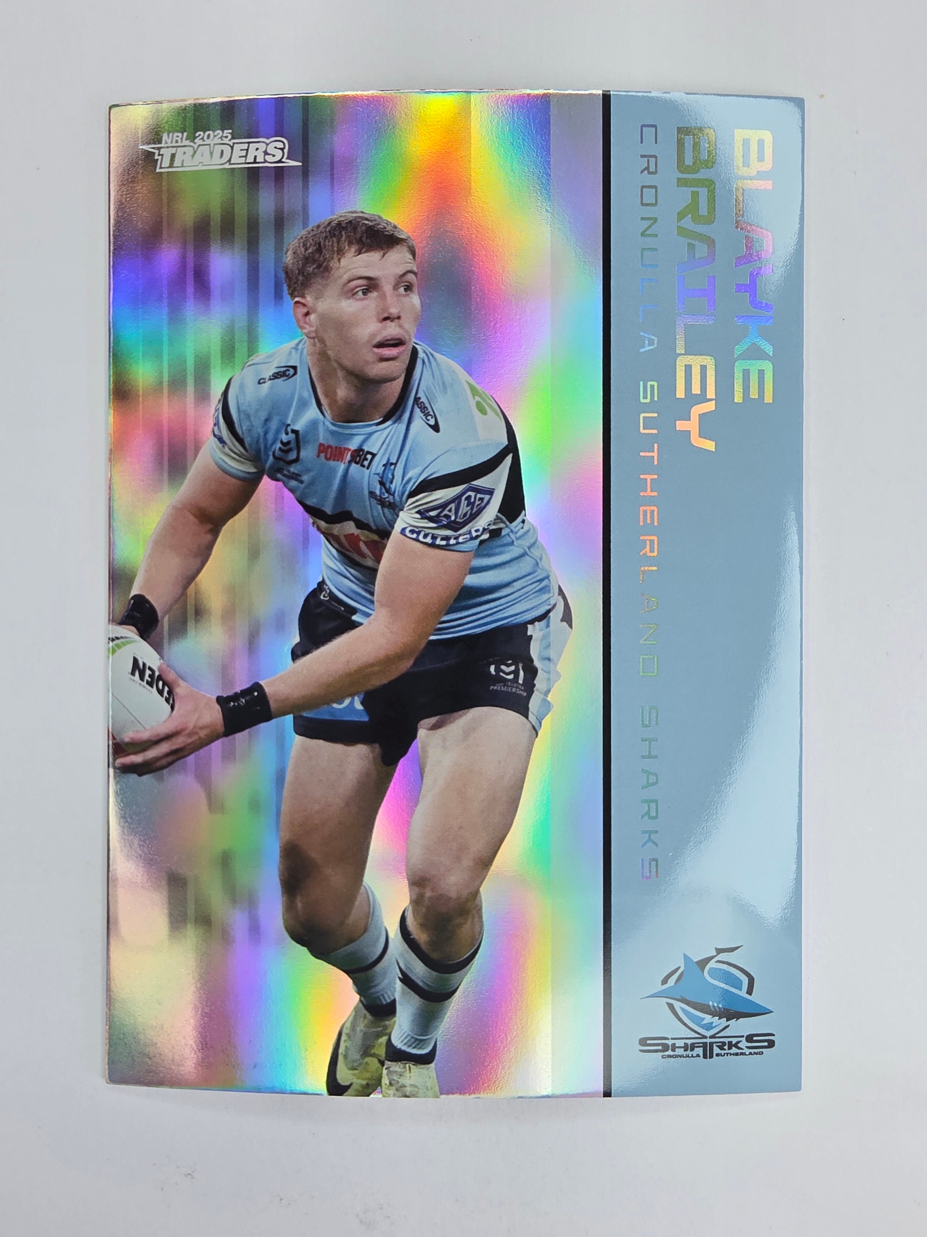 NRL 2025 Traders Silver Parallel #029 Blake Brailey Cronulla Sutherland Sharks