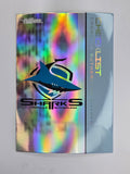 NRL 2025 Traders Silver Parallel #028 Sharks Checklist Cronulla Sutherland Sharks