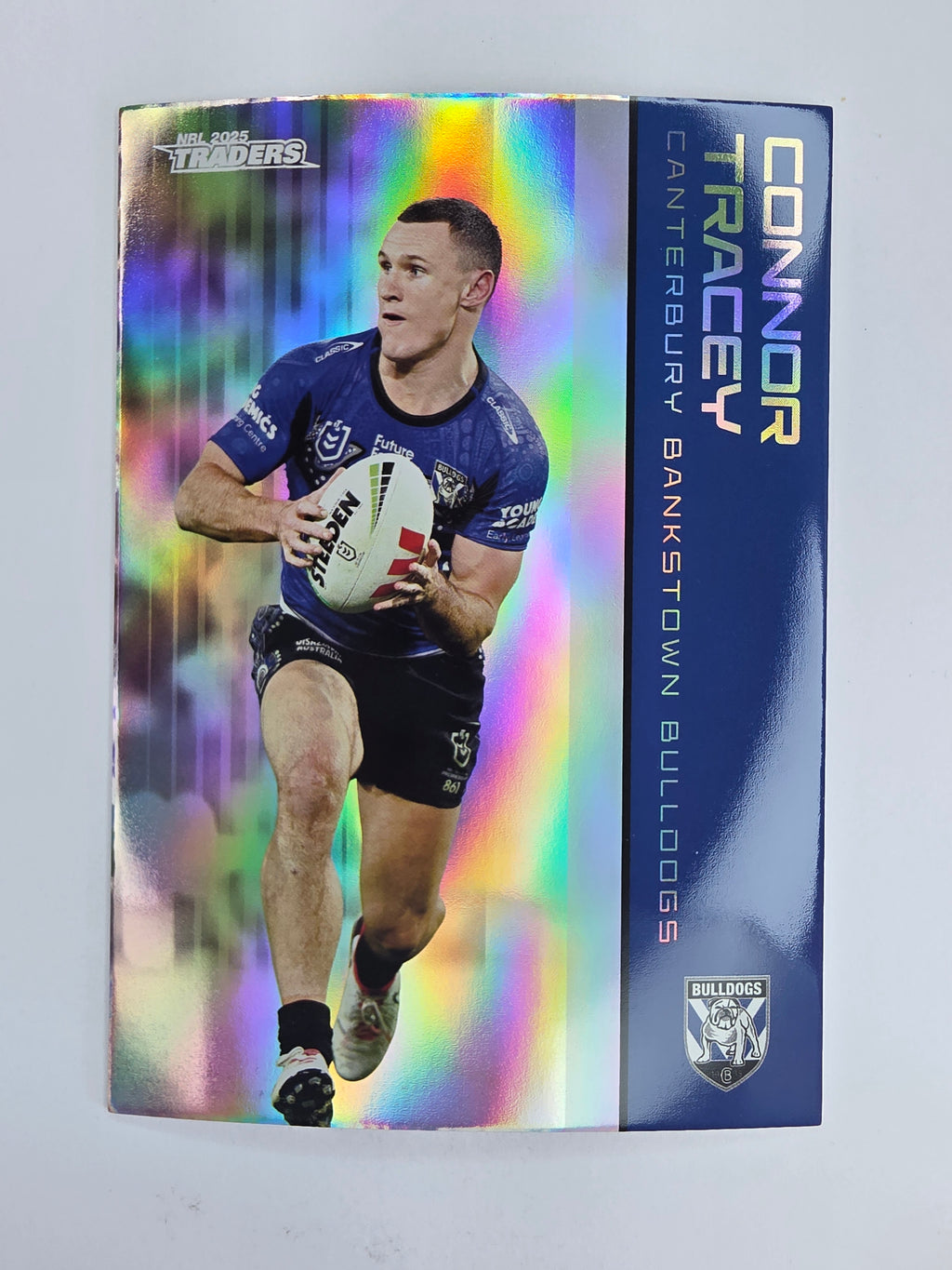 NRL 2025 Traders Silver Parallel #027 Connor Tracey Canterbury Bankstown Bulldogs