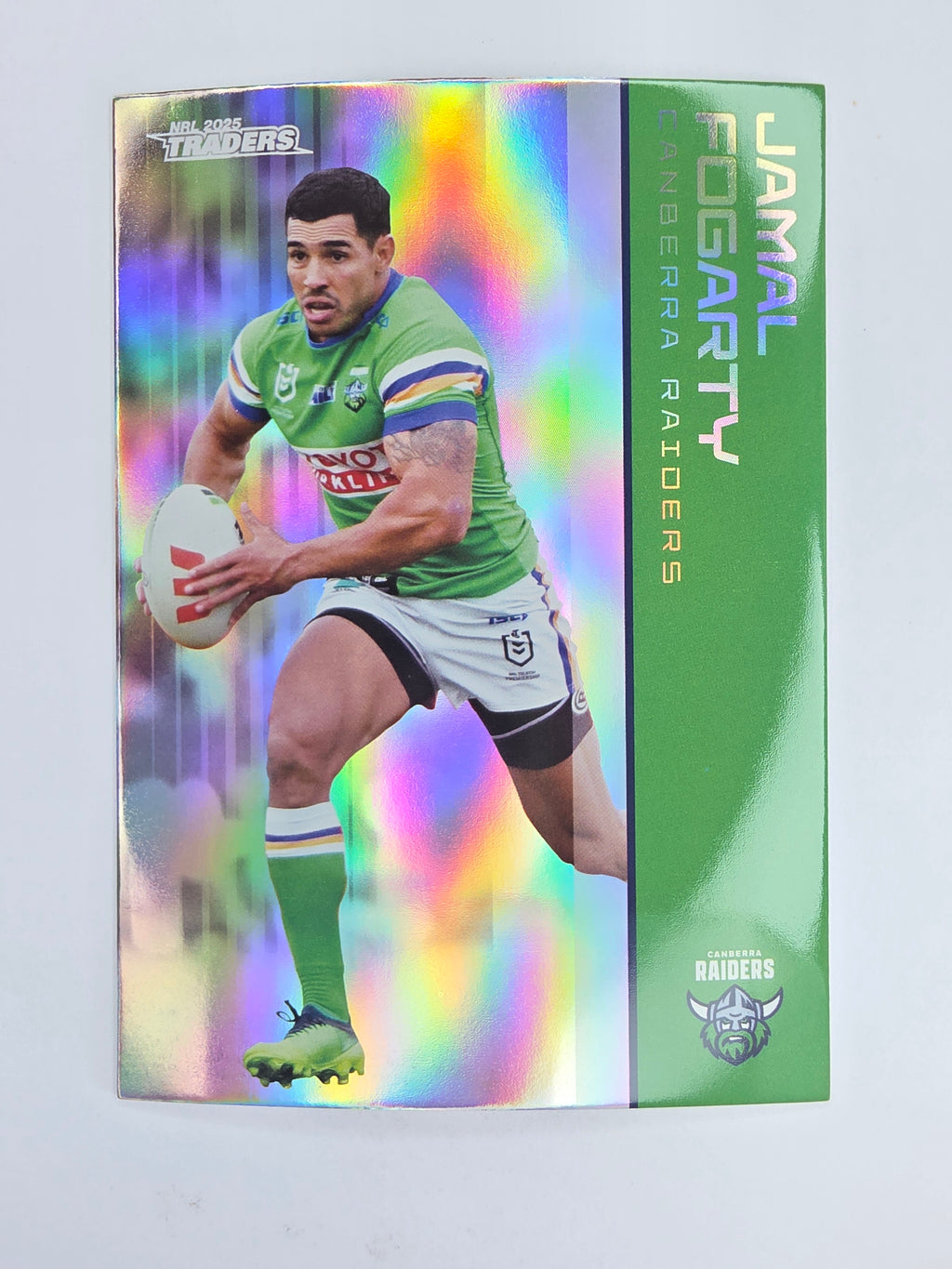 NRL 2025 Traders Silver Parallel #011 Jamal Fogarty Canberra Raiders