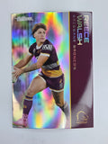 NRL 2025 Traders Silver Parallel #009 Reece Walsh Brisbane Broncos