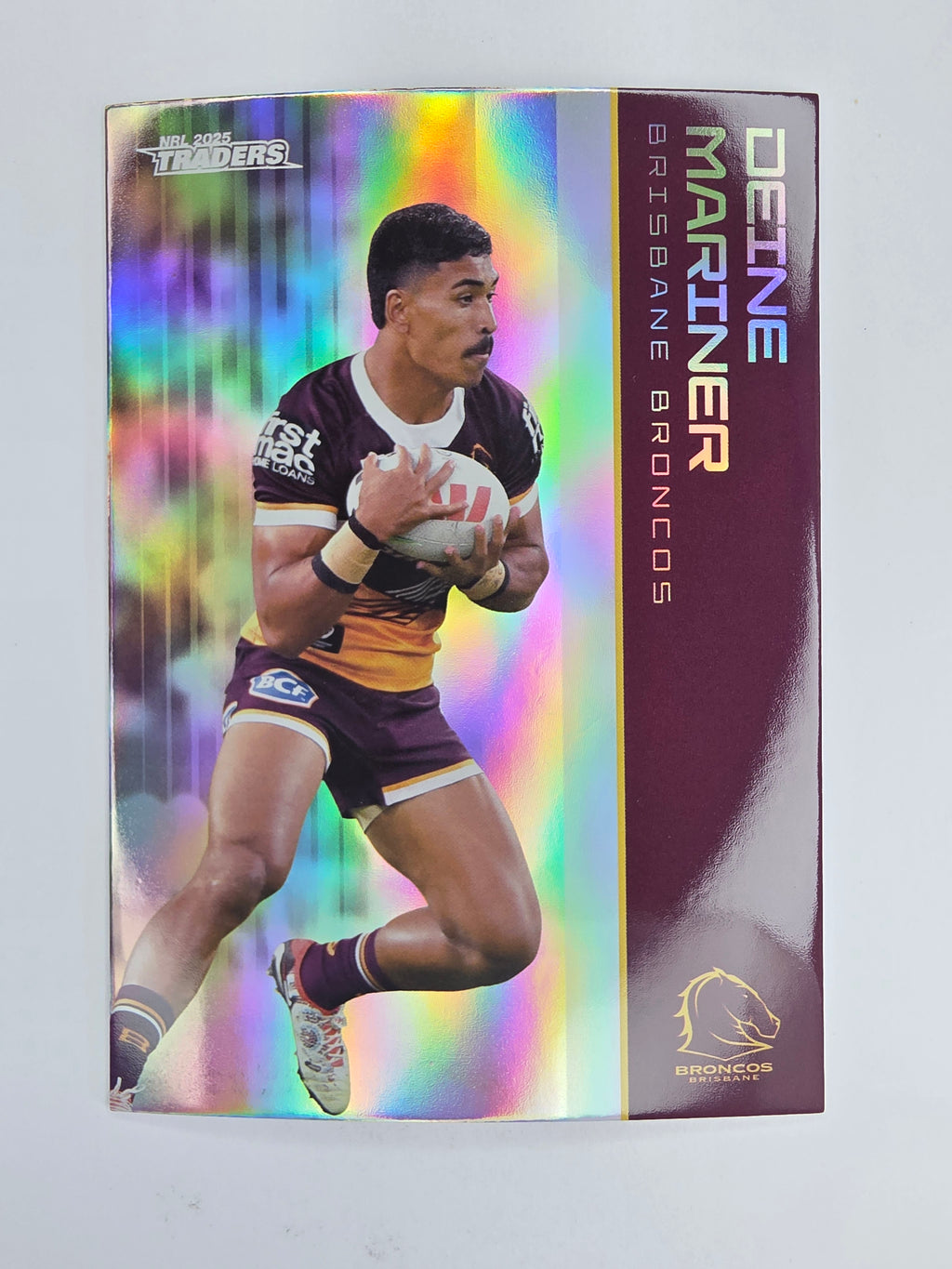 NRL 2025 Traders Silver Parallel #006 Deine Mariner Brisbane Broncos