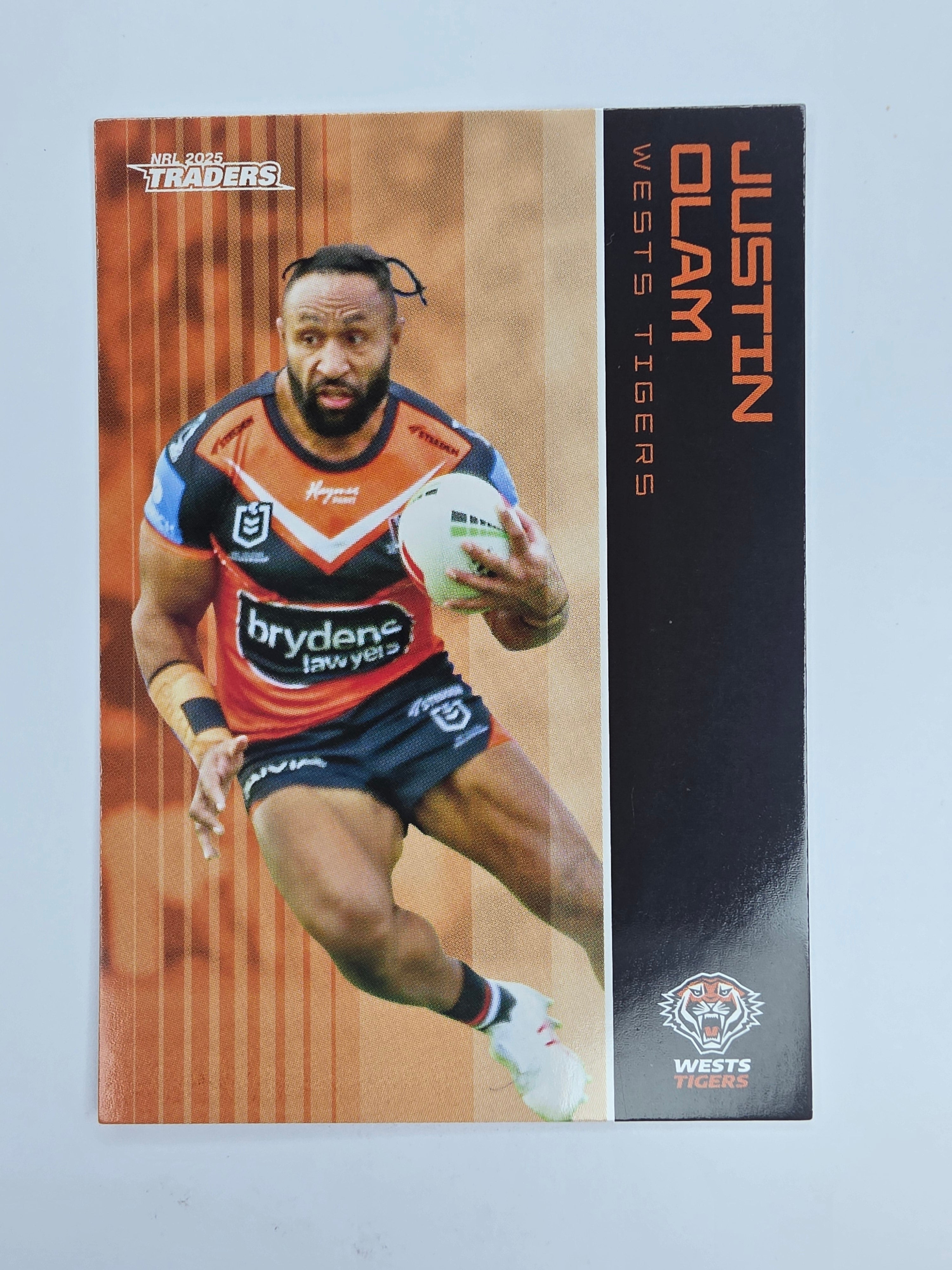 NRL 2025 Traders Base Card #151 Justin Olam Wests Tigers