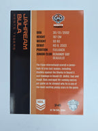 NRL 2025 Traders Base Card #146 Jahream Bula Wests Tigers