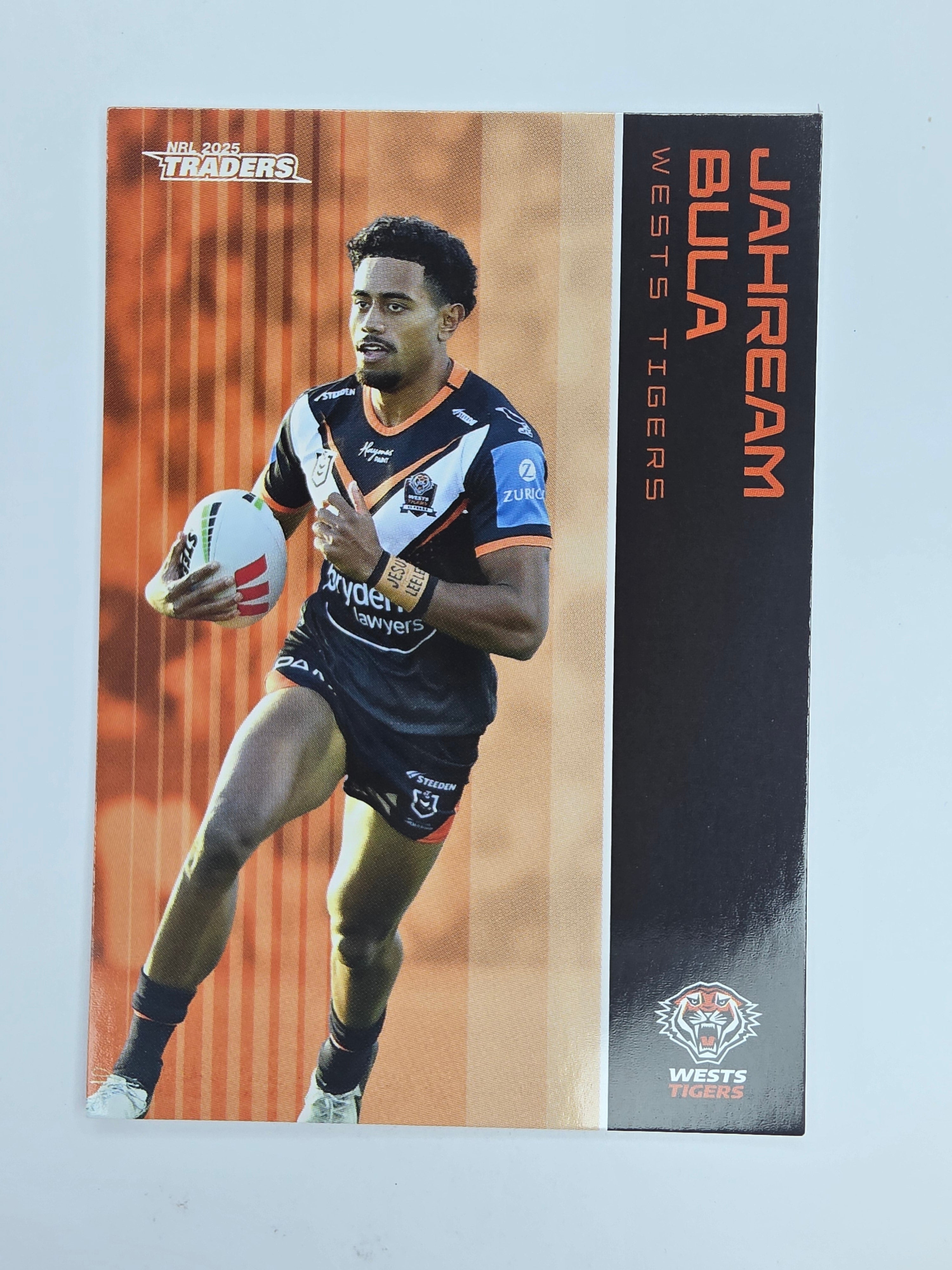 NRL 2025 Traders Base Card #146 Jahream Bula Wests Tigers