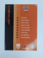 NRL 2025 Traders Base Card #145 Wests Tigers Checklist Wests Tigers