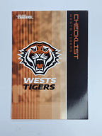 NRL 2025 Traders Base Card #145 Wests Tigers Checklist Wests Tigers