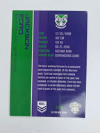NRL 2025 Traders Base Card #139 Jackson Ford New Zealand Warriors