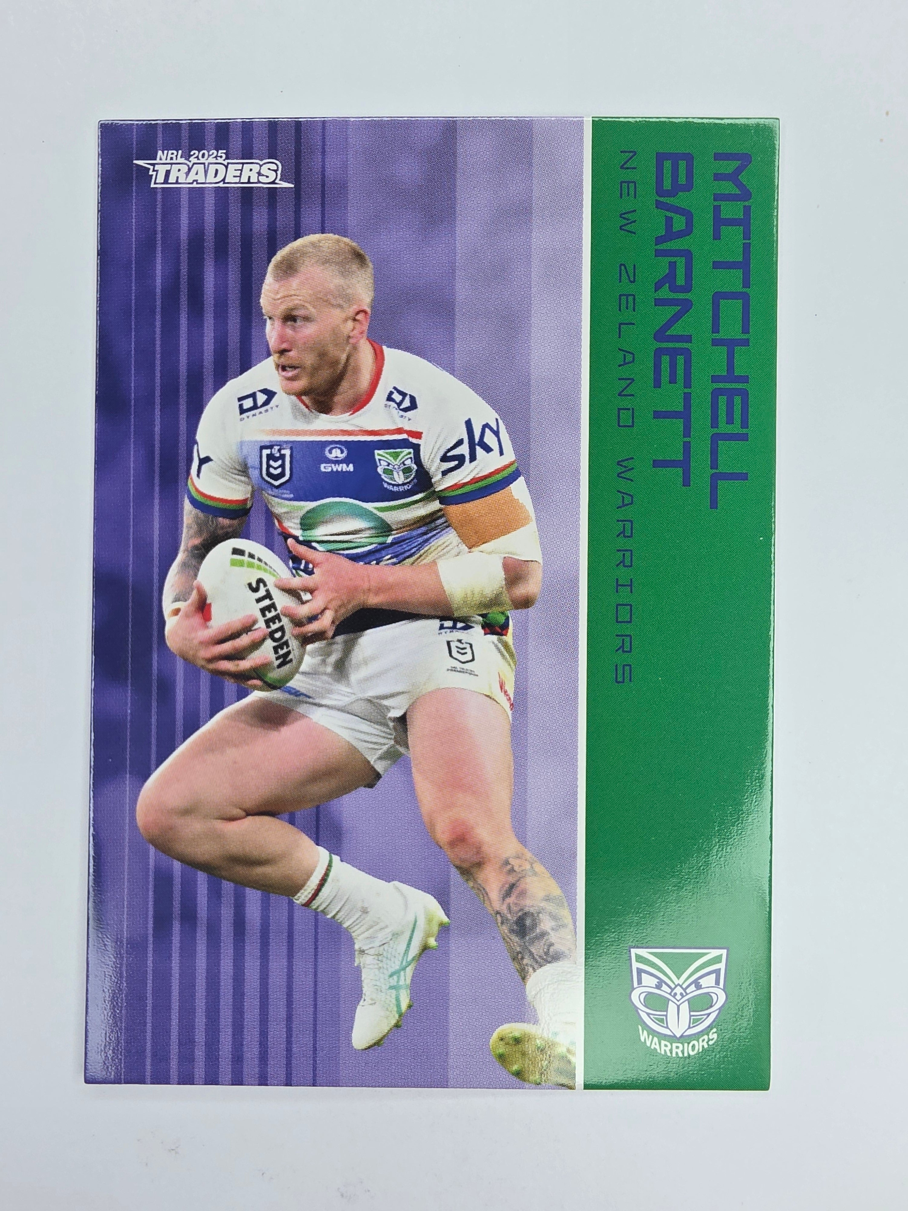 NRL 2025 Traders Base Card #137 Mitchell Barnett New Zealand Warriors