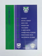 NRL 2025 Traders Base Card #136 Warriors Checklist New Zealand Warriors