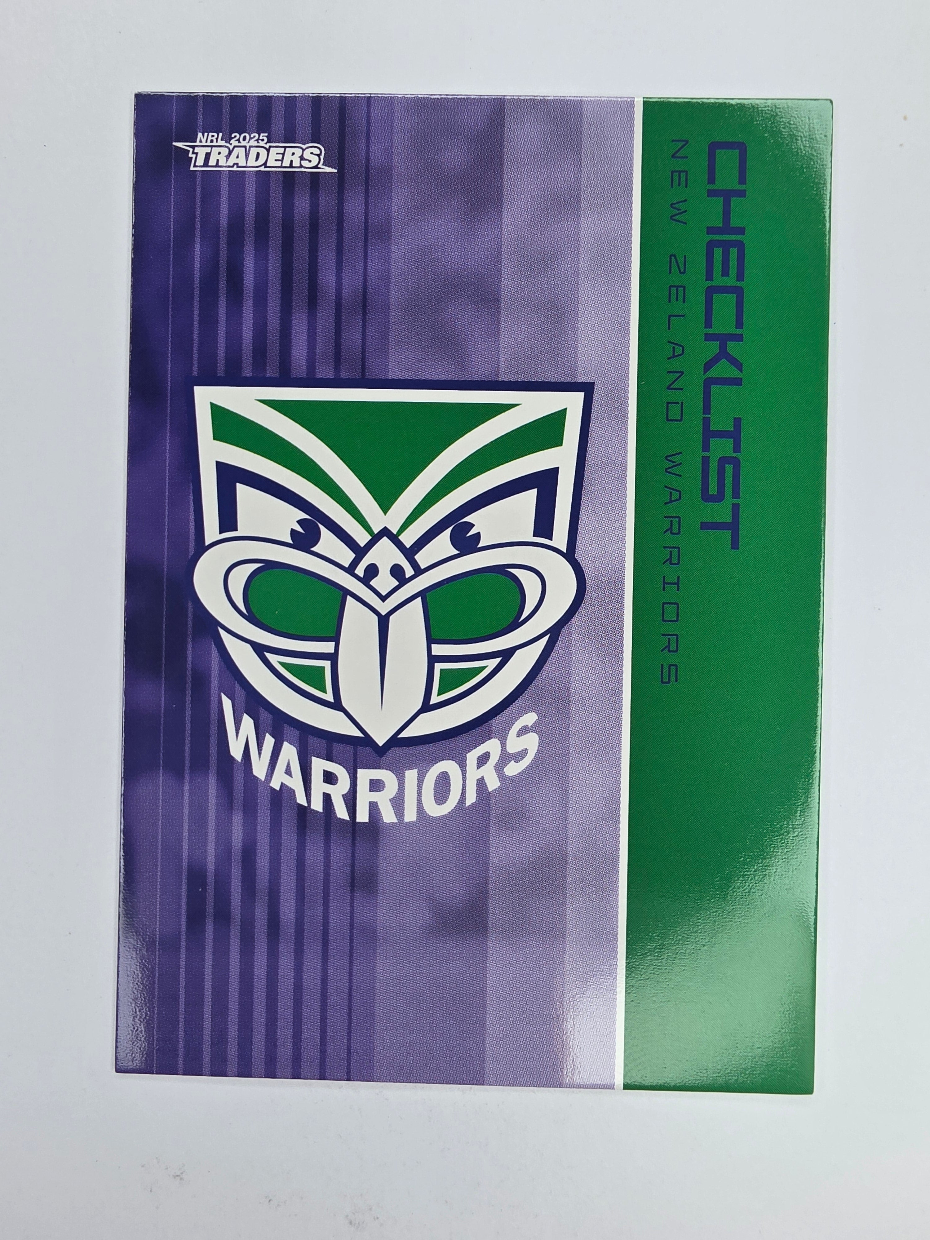 NRL 2025 Traders Base Card #136 Warriors Checklist New Zealand Warriors