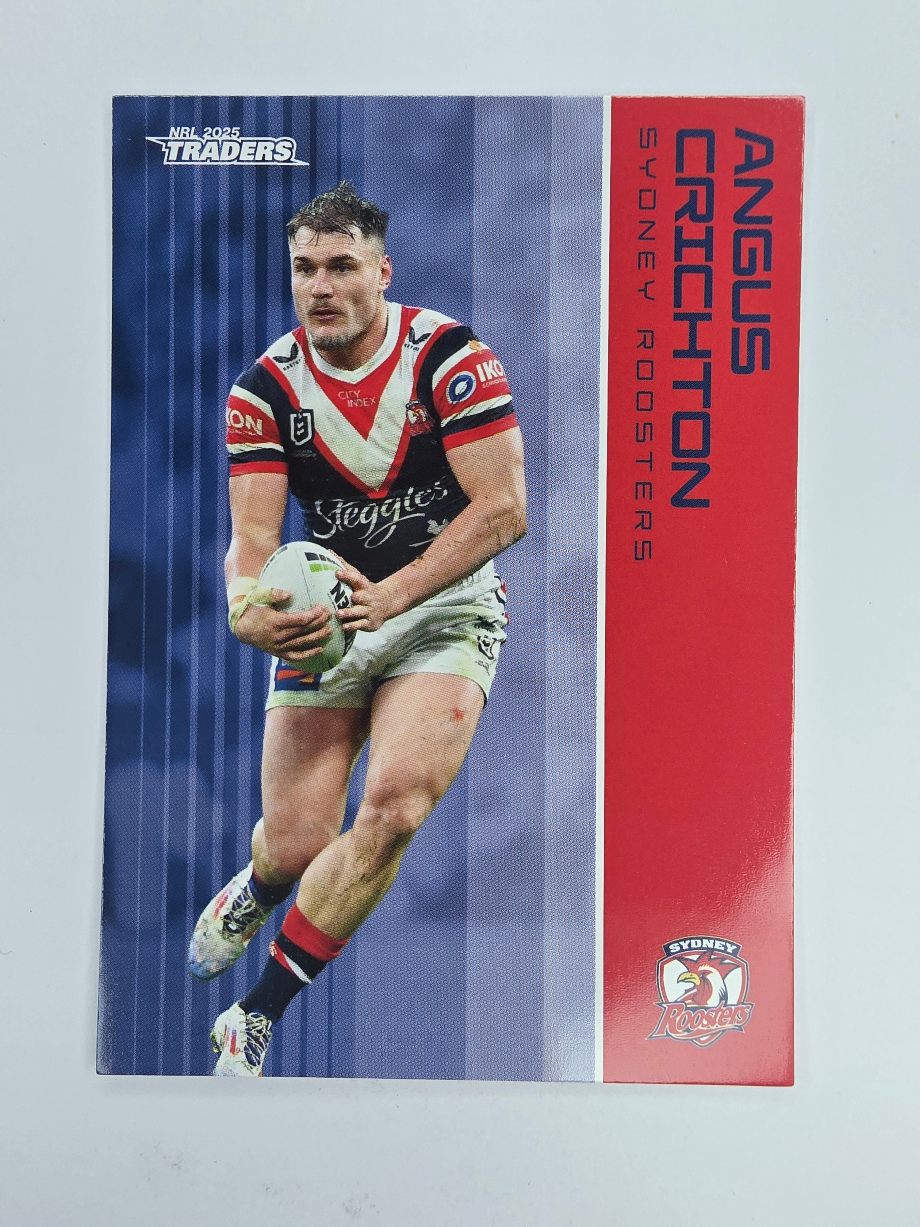 NRL 2025 Traders Base Card #129 Angus Crichton Sydney Roosters