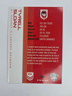 NRL 2025 Traders Base Card #125 Tyrell Sloan St George Illawarra Dragons