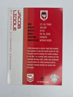 NRL 2025 Traders Base Card #124 Jacob Liddle St George Illawarra Dragons