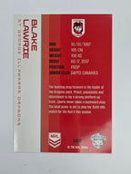 NRL 2025 Traders Base Card #122 Blake Lawrie St George Illawarra Dragons