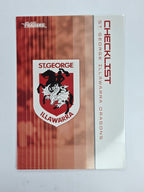 NRL 2025 Traders Base Card #118 Dragons Checklist St George Illawarra Dragons