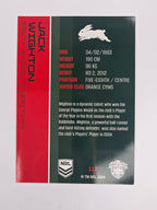 NRL 2025 Traders Base Card #117 Jack Wighton South Sydney Rabbitohs