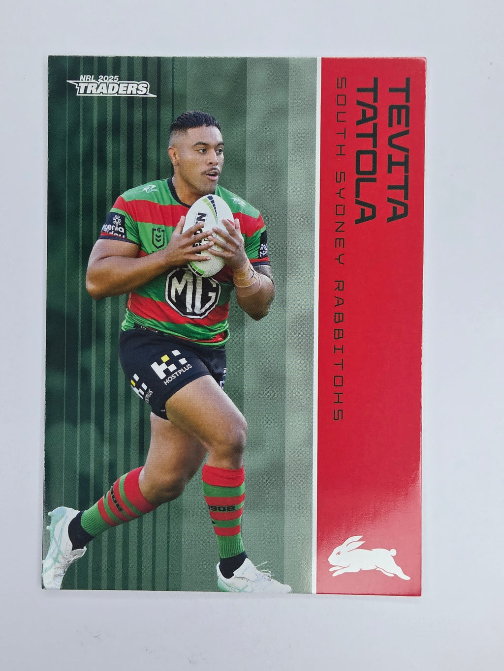 NRL 2025 Traders Base Card #115 Tevita Tatola South Sydney Rabbitohs