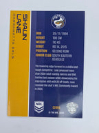 NRL 2025 Traders Base Card #095 Shaun Lane Parramatta Eels
