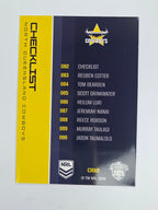 NRL 2025 Traders Base Card #082 Cowboys Checklist North Queensland Cowboys
