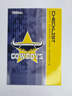 NRL 2025 Traders Base Card #082 Cowboys Checklist North Queensland Cowboys