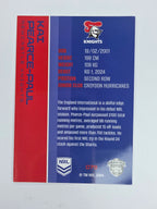 NRL 2025 Traders Base Card #079 Kai Pearce-Paul Newcastle Knights