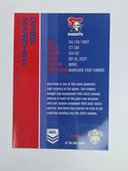 NRL 2025 Traders Base Card #078 Greg Marzhew Newcastle Knights