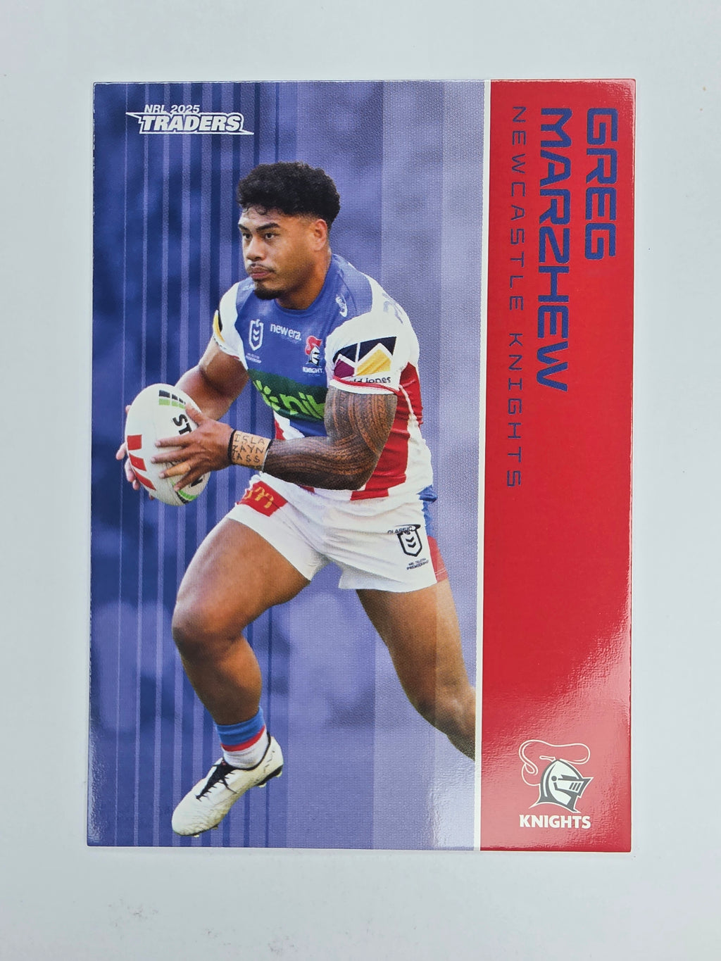 NRL 2025 Traders Base Card #078 Greg Marzhew Newcastle Knights