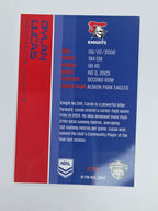 NRL 2025 Traders Base Card #077 Dylan Lucas Newcastle Knights