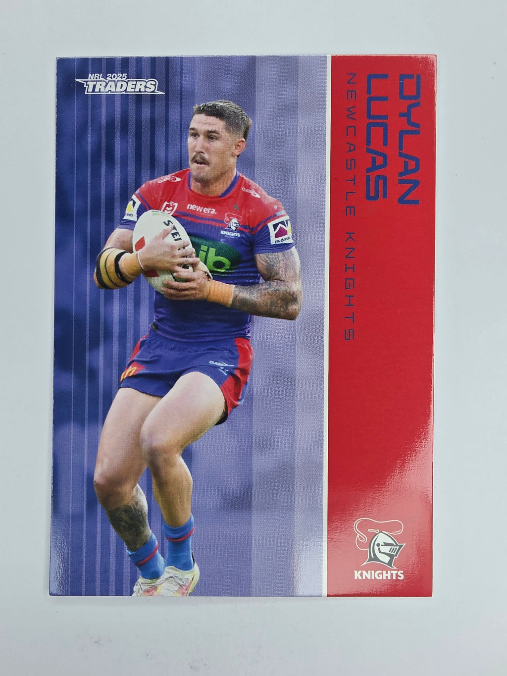 NRL 2025 Traders Base Card #077 Dylan Lucas Newcastle Knights
