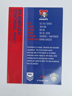 NRL 2025 Traders Base Card #075 Phoenix Crossland Newcastle Knights