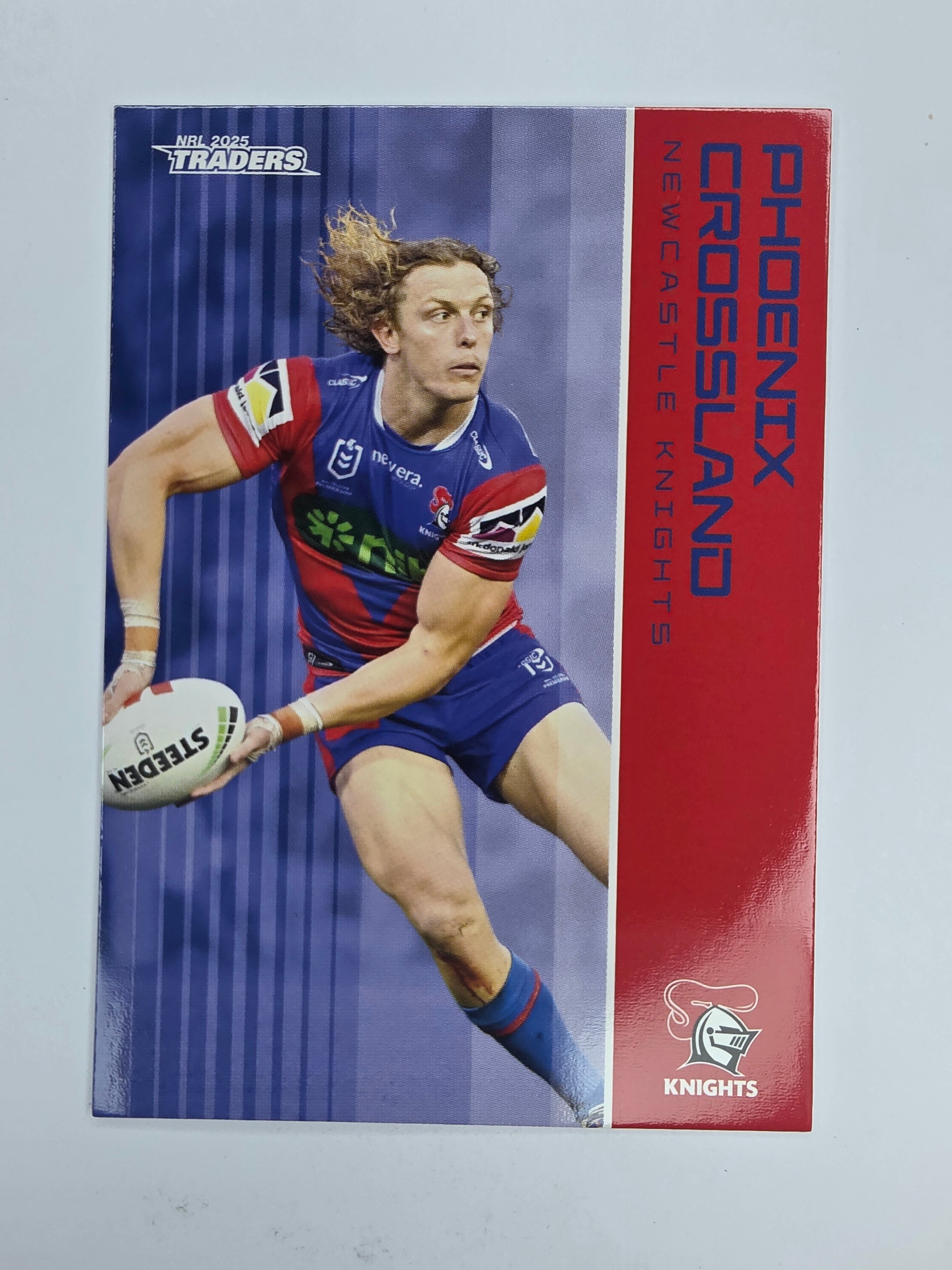 NRL 2025 Traders Base Card #075 Phoenix Crossland Newcastle Knights