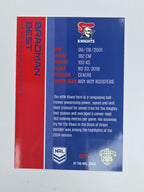 NRL 2025 Traders Base Card #074 Bradman Best Newcastle Knights
