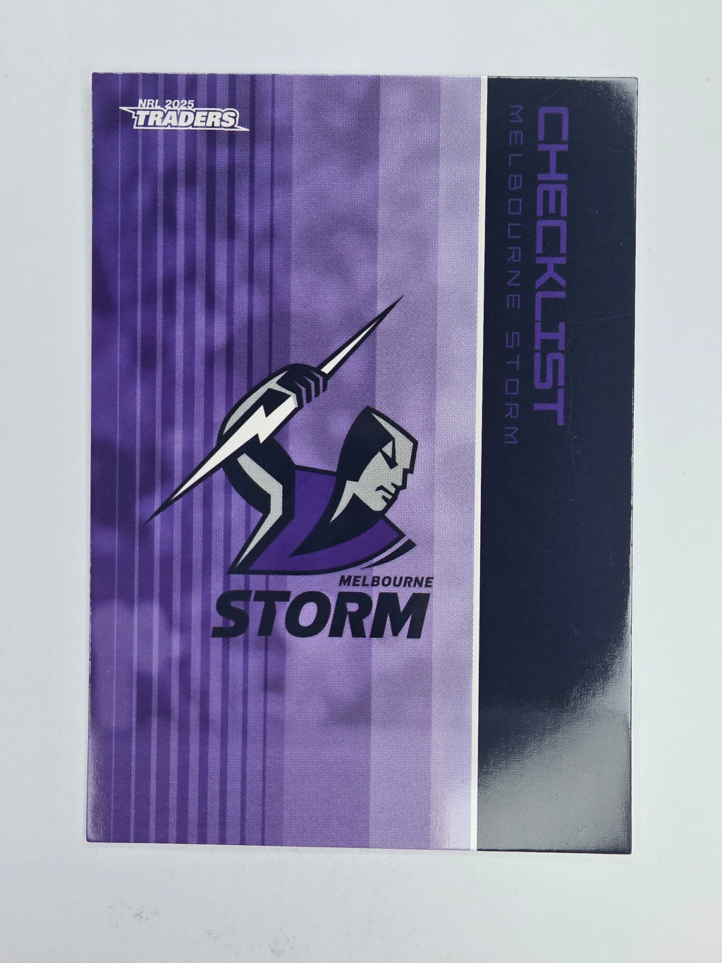 NRL 2025 Traders Base Card #064 Storm Checklist Melbourne Storm