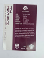 NRL 2025 Traders Base Card #063 Tom Trbojevic Manly Warringah Sea Eagles
