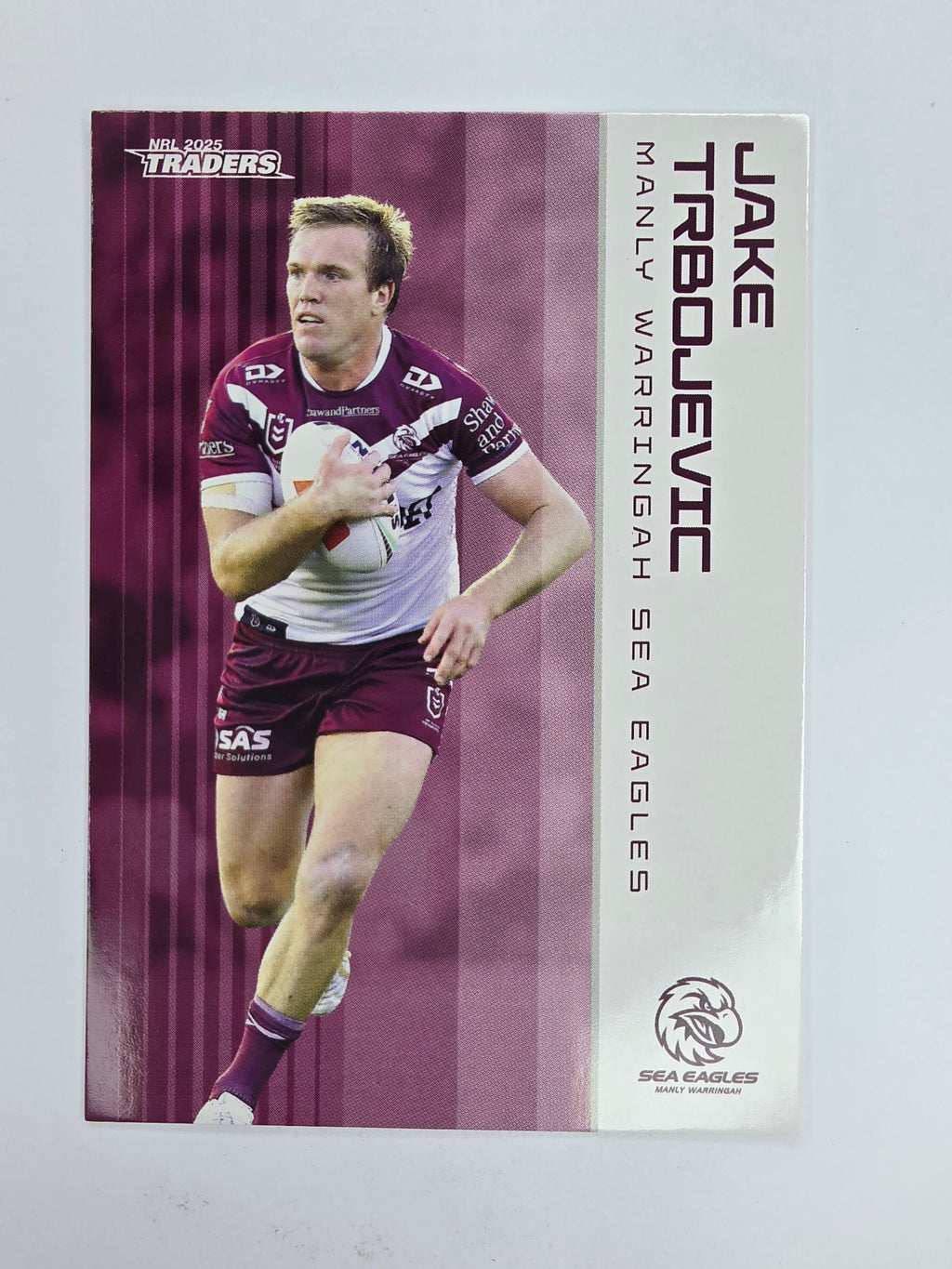 NRL 2025 Traders Base Card #062 Jake Trbojevic Manly Warringah Sea Eagles