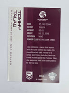 NRL 2025 Traders Base Card #061 Tommy Talau Manly Warringah Sea Eagles