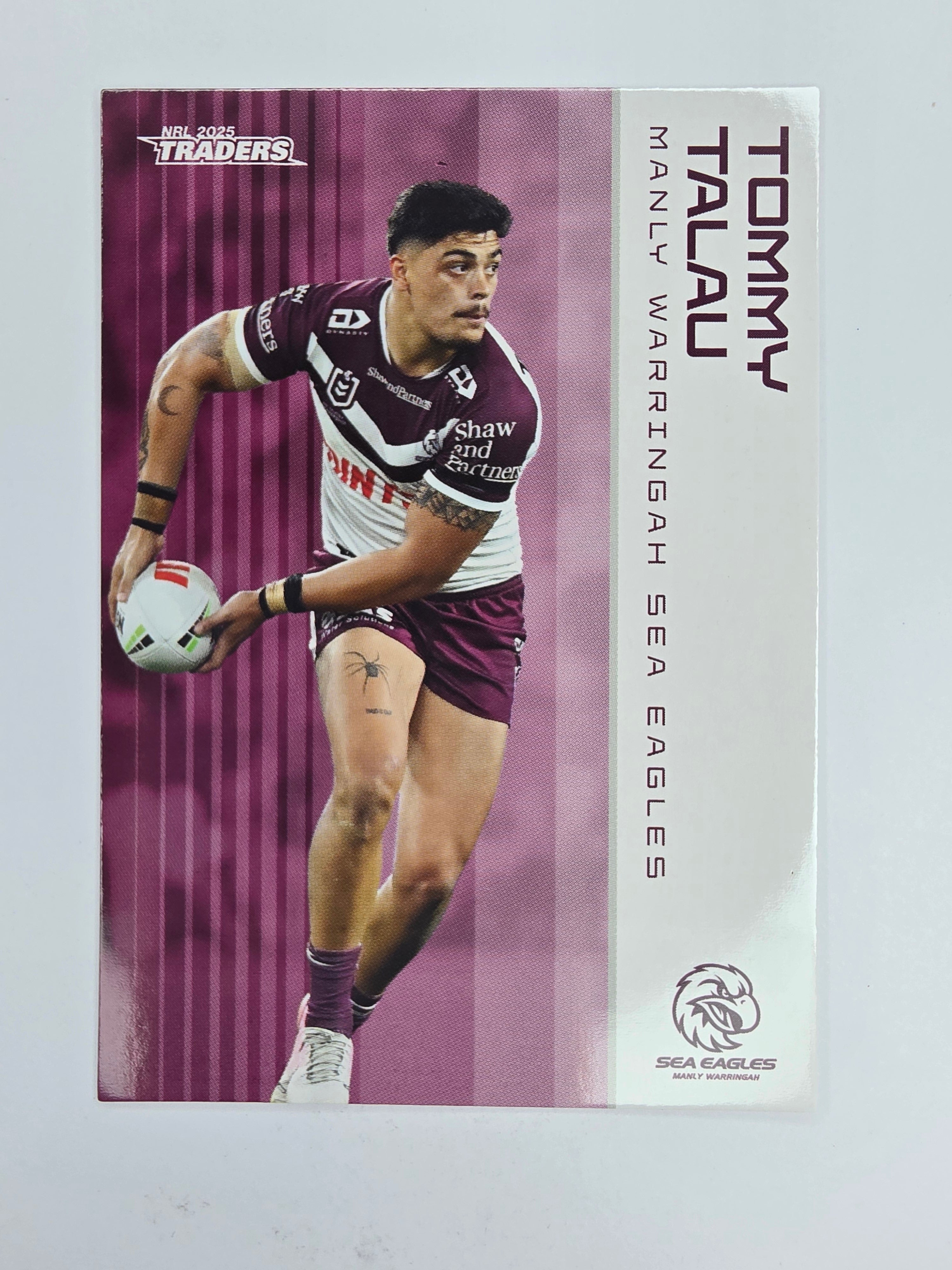 NRL 2025 Traders Base Card #061 Tommy Talau Manly Warringah Sea Eagles