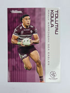 NRL 2025 Traders Base Card #059 Tolutau Koula Manly Warringah Sea Eagles