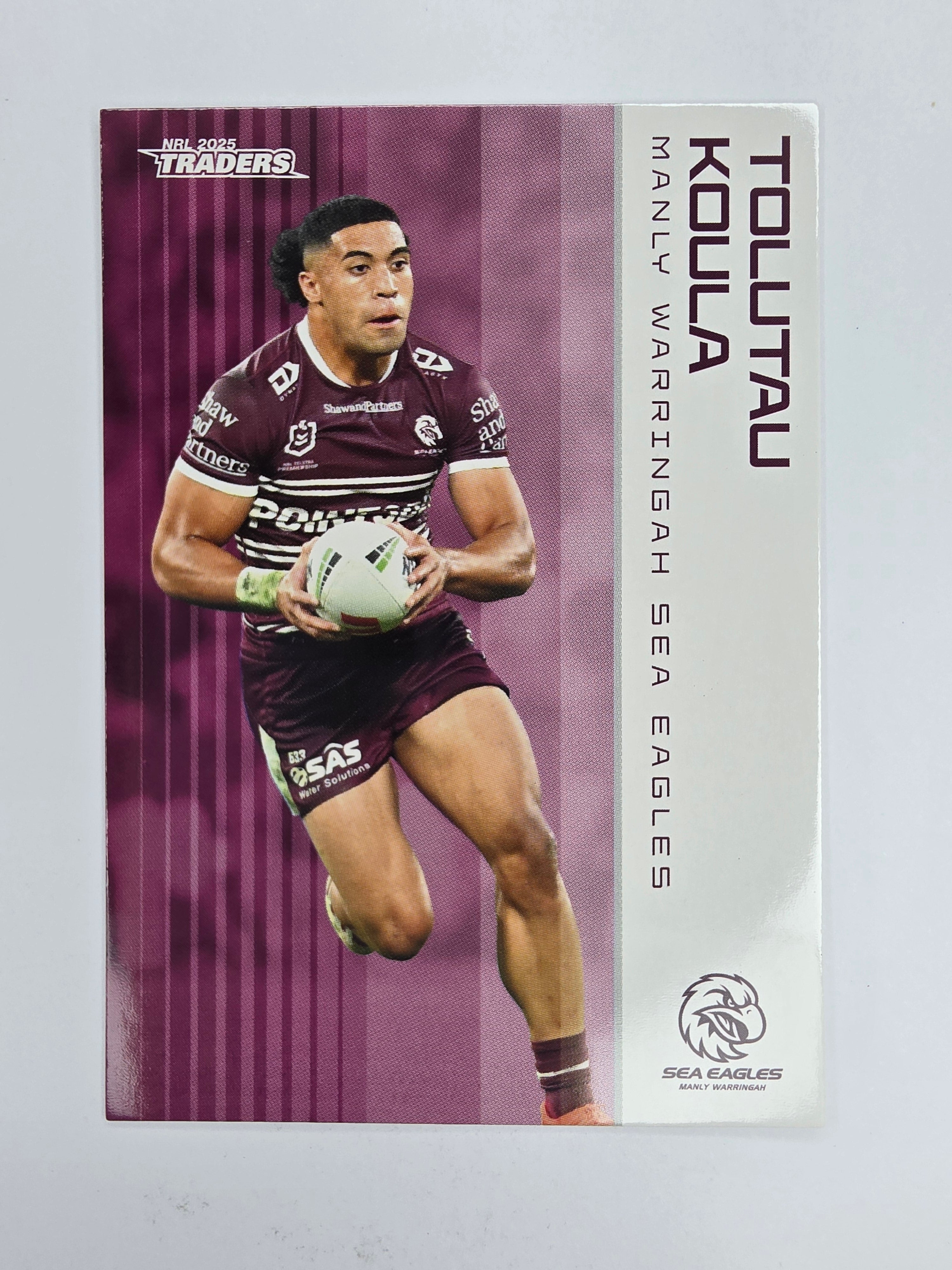 NRL 2025 Traders Base Card #059 Tolutau Koula Manly Warringah Sea Eagles