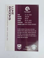 NRL 2025 Traders Base Card #056 Luke Brooks Manly Warringah Sea Eagles