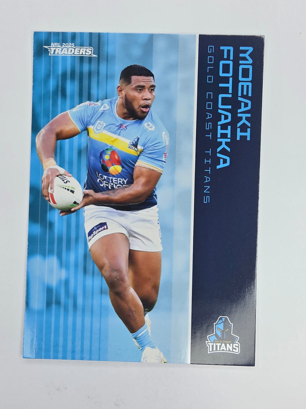 NRL 2025 Traders Base Card #052 Moeaki Fotuaika Gold Coast Titans