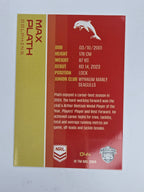 NRL 2025 Traders Base Card #044 Max Plath Redcliffe Dolphins