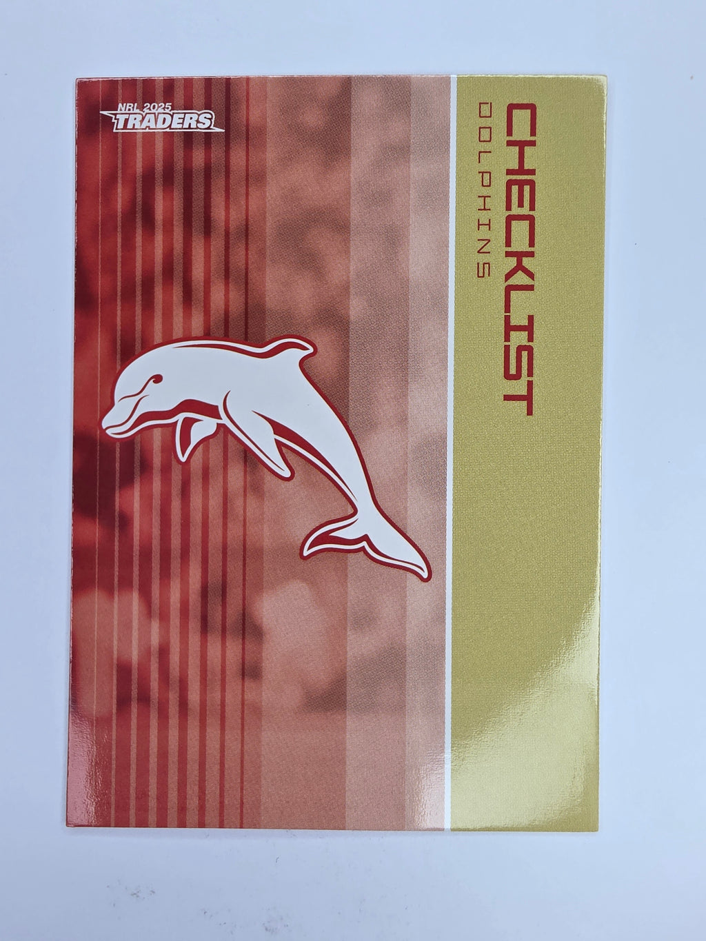 NRL 2025 Traders Base Card #037 Dolphins Checklist Redcliff Dolphins