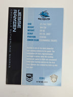 NRL 2025 Traders Base Card #036 Jesse Ramien Cronulla Sutherland Sharks